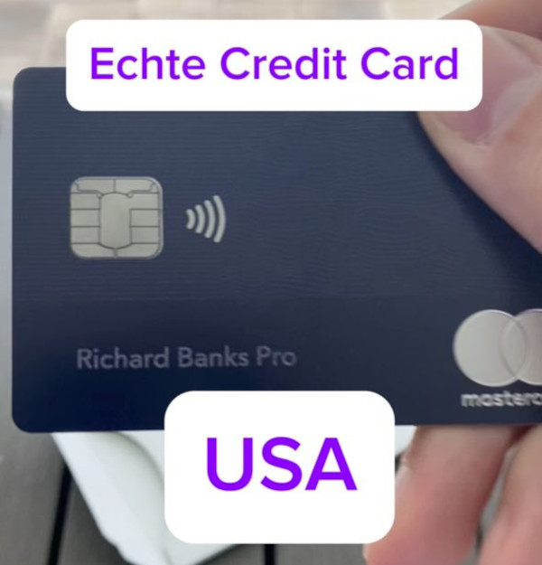 echte credit card usa